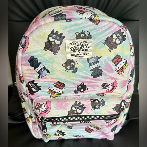 Bioworld Handbags - New Sanrio X Naruto Tie Dye Chibi AOP Mini Backpack